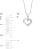 Thumbnail Image 2 of Diamond Accent Heart Pendant in 10K White Gold