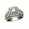Thumbnail Image 0 of 1-1/4 CT. T.W. Princess-Cut Diamond Double Frame Ring in 14K White Gold