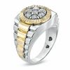 Thumbnail Image 2 of 1 CT. T.W. Diamond Round Cluster Ring in 10K Two-Tone Gold