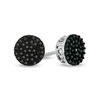 Thumbnail Image 1 of 1/4 CT. T.W. Black Diamond Cluster Stud Earrings in Sterling Silver