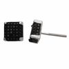 Thumbnail Image 0 of 1/3 CT. T.W. Black Diamond Composite Square Stud Earrings in Sterling Silver