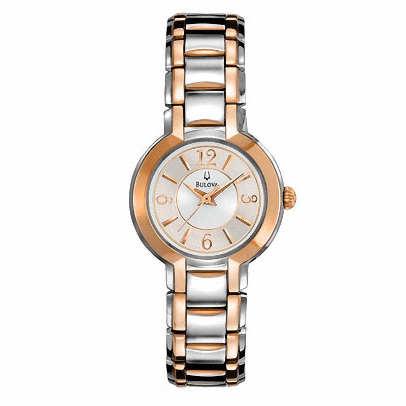 Main Image 1 of Ladies' Bulova Fairlawn Two-Tone Watch with Silver-Tone Dial (Model: 98L153)