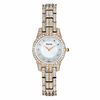 Thumbnail Image 0 of Ladies' Bulova Crystal Accent Rose-Tone Watch with Mother-of-Pearl Dial (Model: 98L155)