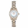 Thumbnail Image 1 of Ladies' Bulova Crystal Accent Rose-Tone Watch with Mother-of-Pearl Dial (Model: 98L155)