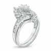 1 CT. T.W. Marquise Diamond Shadow Frame Bridal Set in 14K White Gold