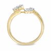 Thumbnail Image 4 of 1 CT. T.W. Marquise Diamond Bypass Bridal Set in 14K Gold