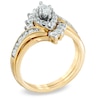 Thumbnail Image 1 of 1 CT. T.W. Marquise Diamond Bypass Bridal Set in 14K Gold