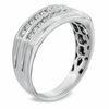Thumbnail Image 1 of Men's 1/2 CT. T.W. Diamond Double Row Anniversary Band in 10K White Gold