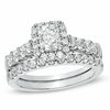 Thumbnail Image 1 of 2 CT. T.W. Certified Radiant-Cut Diamond Framed Bridal Set in 14K White Gold (I/I1)