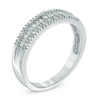 Thumbnail Image 1 of 1/4 CT. T.W. Baguette and Round Diamond Band in 10K White Gold