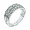 Thumbnail Image 2 of 1/2 CT. T.W. Baguette and Round Diamond Anniversary Band in 10K White Gold