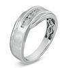Thumbnail Image 1 of Men's 1/4 CT. T.W. Diamond Five Stone Comfort Fit Anniversary Band in 14K White Gold