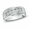 Thumbnail Image 1 of 1 CT. T.W. Diamond Five Stone Bypass Band in 14K White Gold