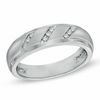Thumbnail Image 1 of 1/10 CT. T.W. Diamond Slant Band in 10K White Gold