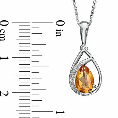 Diamond Accent Teardrop Pendant 