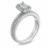 Thumbnail Image 2 of 1-1/2 CT. T.W. Certified Emerald-Cut Diamond Bridal Set in 14K White Gold (I/I1)