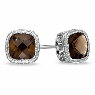Weddings  Gift Idea 36x15mm Smoky Quartz Earrings  22kt Gold Plated Orange Cubic Zircon Earrings  Prong Set Gemstone Earrings  Bridal