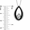 Thumbnail Image 2 of Sirena™ Black Eyes 1/7 CT.  Diamond Solitaire Pendant in 14K White Gold with Black Enamel
