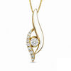 Thumbnail Image 1 of Sirena™ White Eyes 1/3 CT. T.W. Diamond Fashion Pendant in 14K Gold with White Enamel