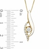 Thumbnail Image 2 of Sirena™ White Eyes 1/3 CT. T.W. Diamond Fashion Pendant in 14K Gold with White Enamel