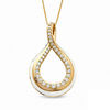 Thumbnail Image 1 of Sirena™ 3/4 CT. T.W. Diamond Pendant in 14K Gold with White Enamel