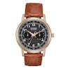 Thumbnail Image 0 of Men's Citizen Eco-Drive® Corso Rose-Tone Strap Watch with Black Dial (Model: AO9003-08E)