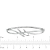 Thumbnail Image 2 of 1/3 CT. T.W. Diamond Fashion Wrap Around Bangle in Sterling Silver