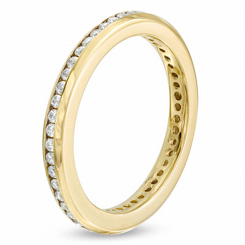 Main Image 2 of Ladies' 1/2 CT. T.W. Diamond Eternity Channel Set Wedding Band in 14K Gold