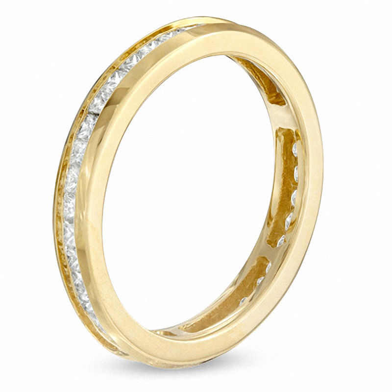 Ladies' 1 CT. T.W. Princess-Cut Diamond Eternity Channel Set Wedding Band in 14K Gold