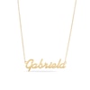Thumbnail Image 1 of Script Name Necklace in 10K Gold (1 Line)
