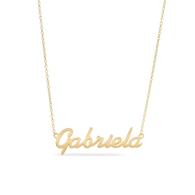 Script Name Necklace In 10k Gold 10 Characters 16 Zales