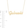 Thumbnail Image 3 of Script Name Necklace in 10K Gold (1 Line)