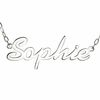 Thumbnail Image 0 of Large Script Name Necklace in Sterling Silver (11 Characters)