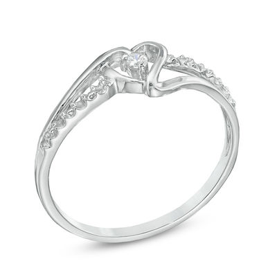 small diamond promise ring