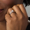 Thumbnail Image 2 of Celebration Ideal 1/2 CT. Princess-Cut Diamond Solitaire Engagement Ring in 14K White Gold (I/I1)