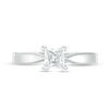 Thumbnail Image 3 of Celebration Ideal 1/2 CT. Princess-Cut Diamond Solitaire Engagement Ring in 14K White Gold (I/I1)