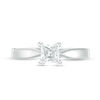 Thumbnail Image 4 of Celebration Ideal 1/2 CT. Princess-Cut Diamond Solitaire Engagement Ring in 14K White Gold (I/I1)