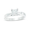 Thumbnail Image 1 of Celebration Ideal 3/4 CT. Princess-Cut Certified Diamond Solitaire Engagement Ring in 14K White Gold (J/I1)