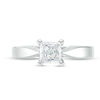 Thumbnail Image 6 of Celebration Ideal 3/4 CT. Princess-Cut Certified Diamond Solitaire Engagement Ring in 14K White Gold (J/I1)
