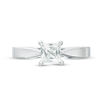 Thumbnail Image 6 of Celebration Ideal 1 CT. Princess-Cut Certified Diamond Solitaire Engagement Ring in 14K White Gold (I/I1)