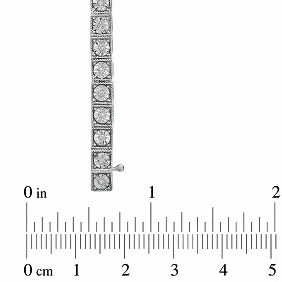 1/4 CT. T.w. Diamond Line Bracelet in Sterling Silver