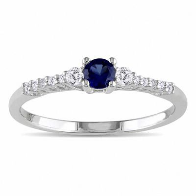1.11 Ct 2 Heart Shape Green Peridot Blue Created Sapphire 925 Silver Ring 