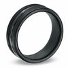 Thumbnail Image 2 of 7.5mm Comfort Fit Black Titanium Wedding Band - Size 10