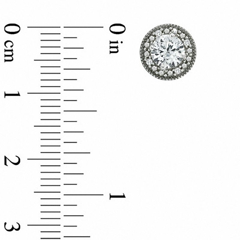 Main Image 2 of Blue Topaz, Lab-Created Pink Sapphire and White Sapphire Earrings Set in Sterling Silver