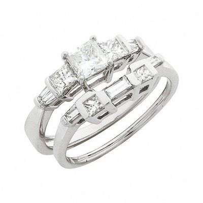 baguette cut engagement ring