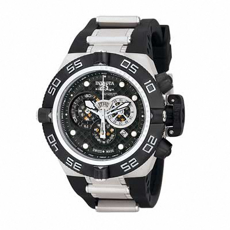 Main Image 1 of Men's Invicta Subaqua Chronograph Strap Watch with Black Dial (Model: 6564)