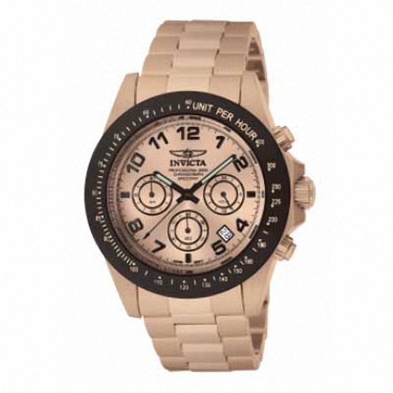 Men's Invicta Speedway Chronograph Rose-Tone Watch with Rose-Tone Dial (Model: 10705)