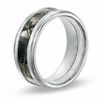 Thumbnail Image 1 of Men's 9.0mm Realtree AP® Camouflage Inlay Comfort Fit Titanium Wedding Band - Size 10
