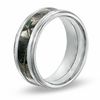 Thumbnail Image 2 of Men's 9.0mm Realtree AP® Camouflage Inlay Comfort Fit Titanium Wedding Band - Size 10