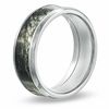 Thumbnail Image 2 of Men's 8.0mm Mossy Oak® Camouflage Inlay Comfort Fit Titanium Wedding Band - Size 10